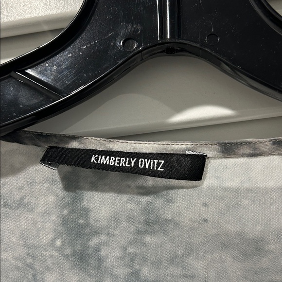 Kimberly‎ Ovitz Asymmetrical Black and Gray Dress - Picture 3 of 5